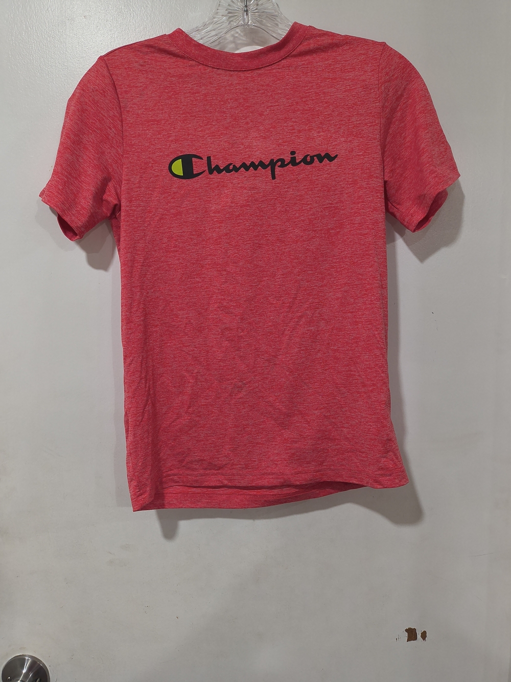 Champion Heather Red Logo Tee 10/12
